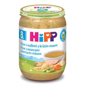 HiPP BIO Vývar s rezancami a morčacím mäsom 190g 15