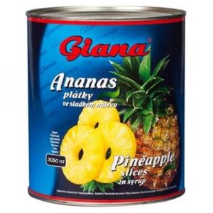 Kompót ananás plátky 3050g Giana 13