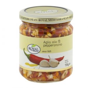 Mix chilli papričiek a cesnaku v oleji 195g Royal 1