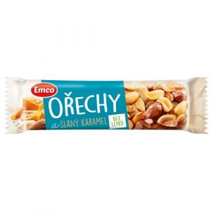 Tyčinka Orechy & slaný karamel 35g Emco 3