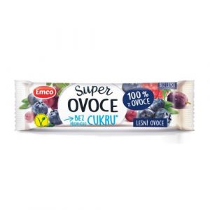 Tyčinka Super ovocie lesné ovocie 30g Emco 6