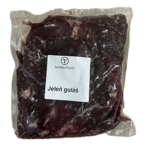 Mrazené Jelenie mäso na guláš cca 1kg Tenderfood 2