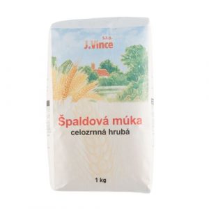 Múka Špaldová celozrnná hrubá 1000g J. Vince 5