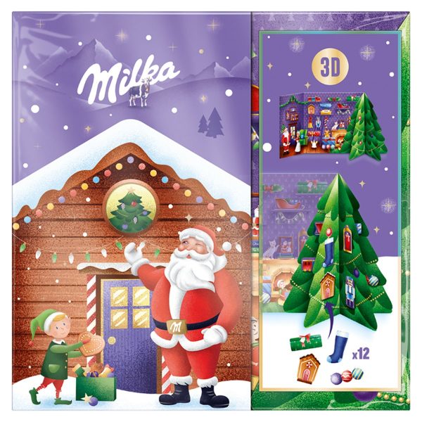 Milka Adventný kalendár Pop-up 163g 1