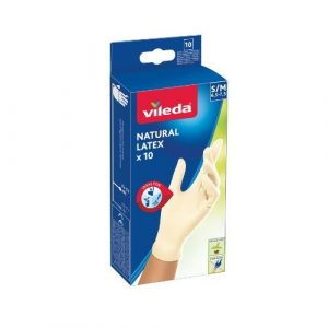 Vileda Natural Latex rukavice S/M 10ks 6