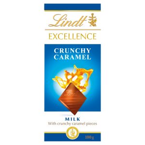 Lindt Excellence Mliečna čokoláda s kúskami karamelu a morskou soľou 100g 2