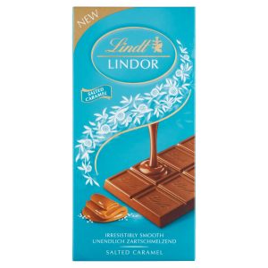 Lindt Lindor Mliečna čokoláda morská soľ a karamel 100 g 11