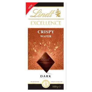 Lindt Excellence Horká čokoláda s kúskami chrumkavých oplátok 100g 2