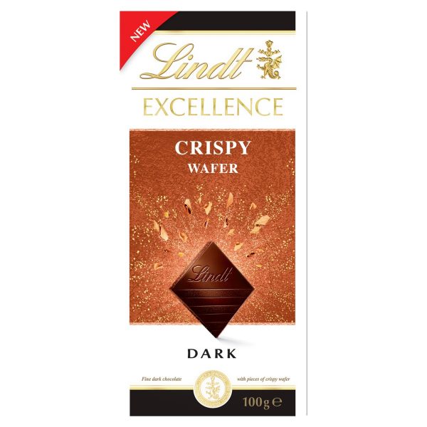 Lindt Excellence Horká čokoláda s kúskami chrumkavých oplátok 100g 1