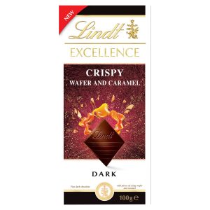 Lindt Excellence Horká čoko sušienky&karamel 100g 5