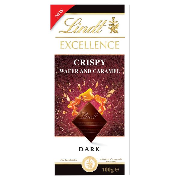 Lindt Excellence Horká čoko sušienky&karamel 100g 1