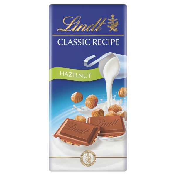 Lindt Classic Recipe mliečna čokoláda s lieskovými orieškami 100g 1