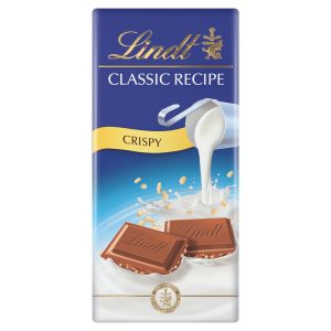 Lindt Classic Recipe mliečna čokoláda s chrumkavými sušienkami 100g 18