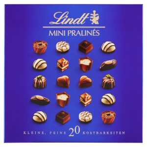 Lindt Mini Pralinés čokoládové bonbóny z mliečnej a horkej čokolády 100g 22