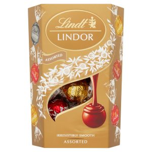 Lindt Lindor Zmes mliečnej, bielej a extra horkej čokolády 200 g 9