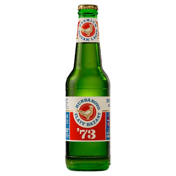 Pivo Zlatý Bažant 12% 73´ 330ml sklo VÝPREDAJ 1