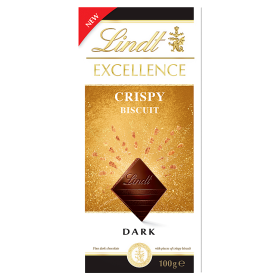 Lindt Excellence Horká čokoláda s chrumkavými kúskami sušienky 100g 7