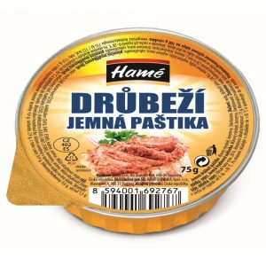 Paštéta Jemná hydinová 75g Hamé 23