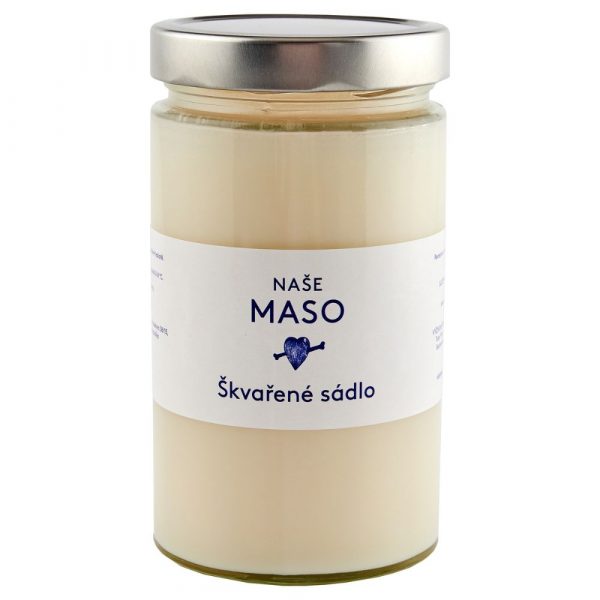 Škvarená masť 550g Naše maso 1