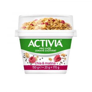 Activia jogurt biely s granolou malina-chia 170g Danone 11