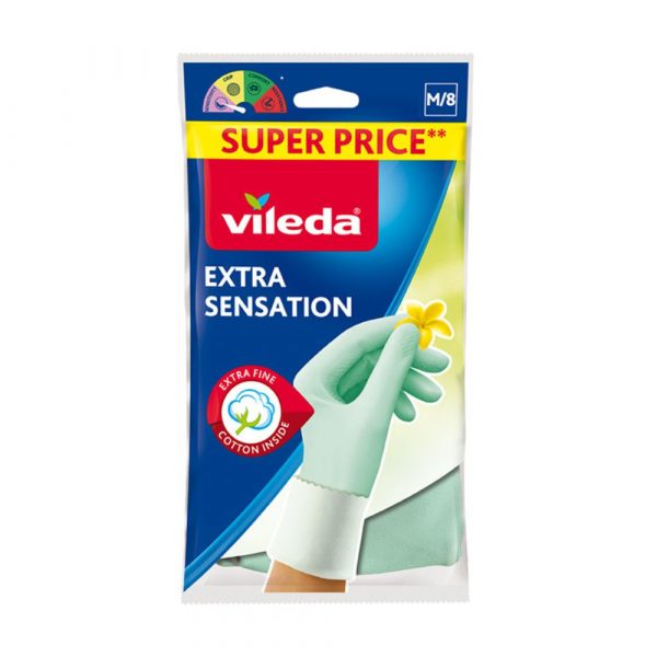 Vileda Extra Sensation rukavice M 1pár 1