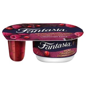 Fantasia Malina, červená ríbezľa s kúskami čokolády 116g Danone 14