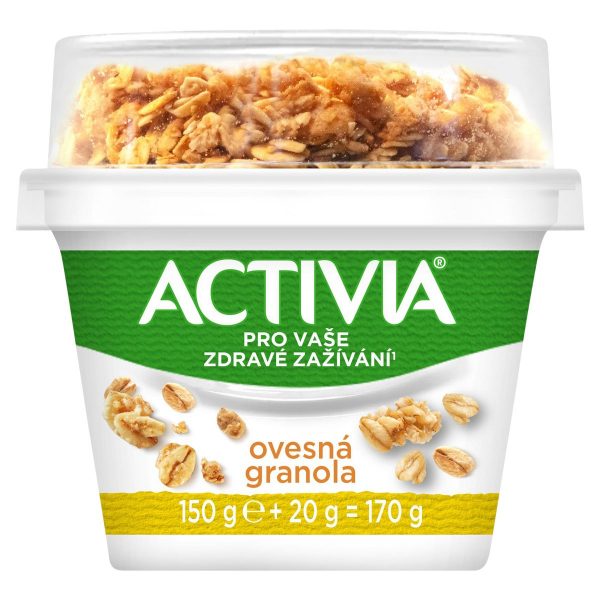 Activia jogurt biely s ovsenou granolou 170g Danone 1