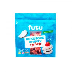 Futu Kokosové chipsy s jahodami 40g 23