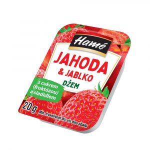 Džem Jahoda&jablko bez pridaného cukru 20g/48ks Hamé 17