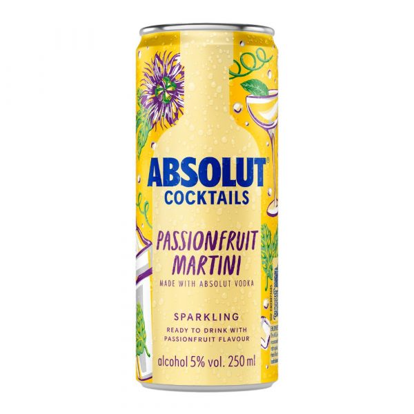 Absolut Cocktail Passionfruit Martini 5% 250ml *ZO 1
