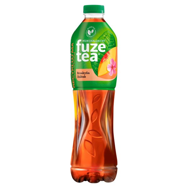 FuzeTea ľadový čaj Broskyňa, Ibištek 1,5l *ZO VÝPREDAJ 1