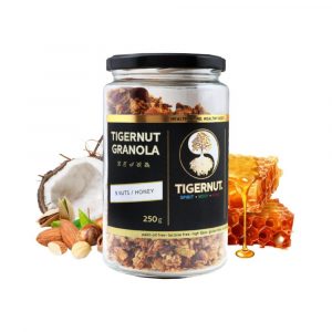 Granola 5 druhov orechov s medom 250g Tigernut 22