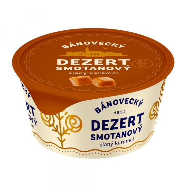 Milsy bánovecký dezert smotanový slaný karamel 135g 1