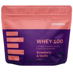 Proteín Whey 100 Jahoda & Vanilka 990g Voxberg 2