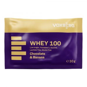 Proteín Whey 100 Čokoláda & Banán 30g Voxberg 22
