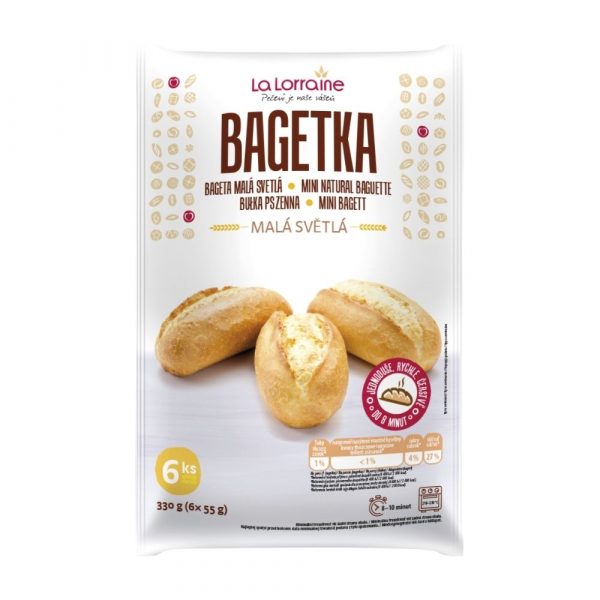 Mrazené Bagetky malé svetlé 6x55g La Lorraine 1