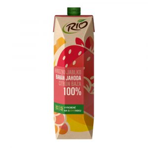 Rio 100% ovocný mix s jahodou a banánom 1l 11