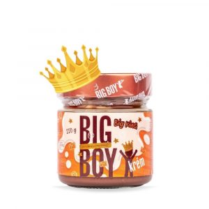 Krém Big King s lieskovými orechmi, mliekom a karamelom 220g Big Boy 19