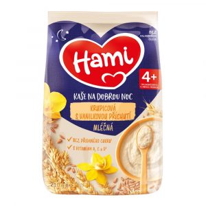Hami Mliečna kaša krupicová s vanilkovou príchuťou na dobrú noc 210g 4 Hami Mliečna kaša krupicová s vanilkovou príchuťou na dobrú noc 210g 4
