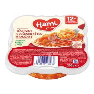 Hami Tanierik Cestoviny s duseným stehnom a paradajkami 230g 8 Hami Tanierik Cestoviny s duseným stehnom a paradajkami 230g 8