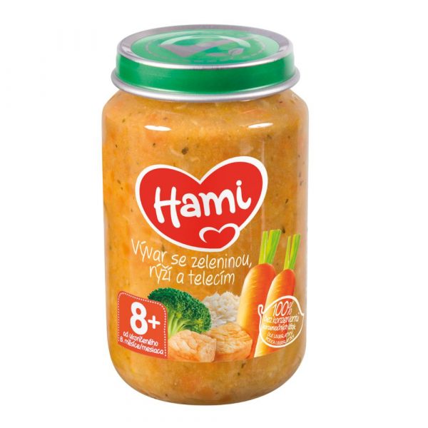 Hami Vývar so zeleninou, ryžou a teľacím 200g 1