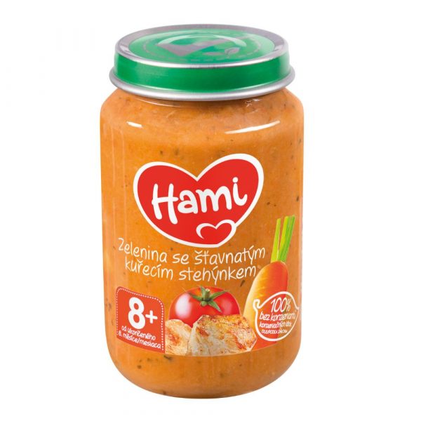 Hami Zelenina so šťavnatým kuracím stehienkom 200g 1