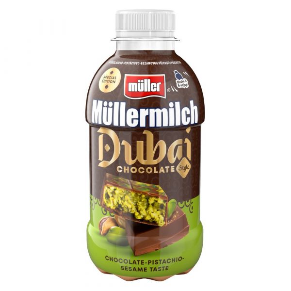Müllermilch Mliečny nápoj Dubajská čokoláda 400g 1