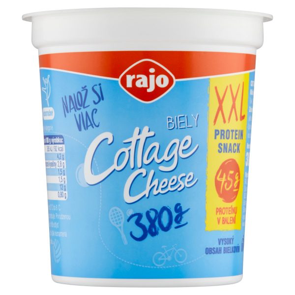 Cottage cheese biely XXL 380g Rajo VÝPREDAJ 1